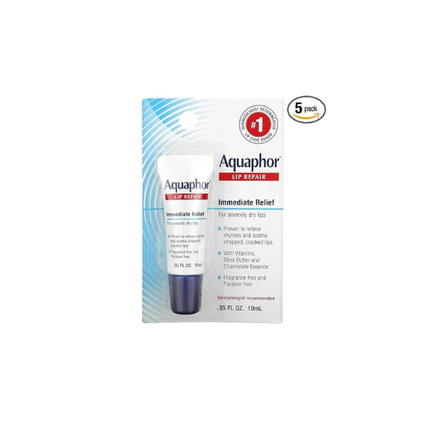Aquaphor Lip Repair 0.35 oz (Pack of 5)