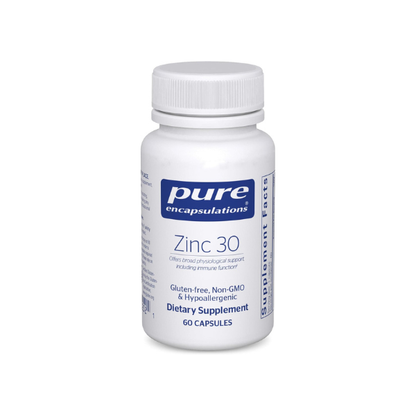 Pure Encapsulations Zinc 30 mg, 60 Capsules