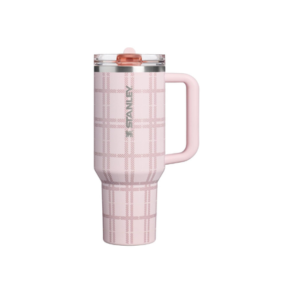 STANLEY Quencher ProTour Flipstraw Tumbler, 40 oz, Blossom Plaid