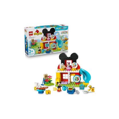 LEGO DUPLO Disney Mickey Mouse Clubhouse with Minnie & Pluto Building Toy - Fine Motor Skill Toy for Toddlers, Ages 2+ - Mickey Mouse Toy for Boys & Girls - Birthday Gift for Kids - 10465