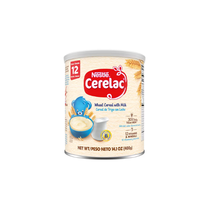 Nestle Cerelac Wheat Cereal with Milk Baby Food, 14.1 oz