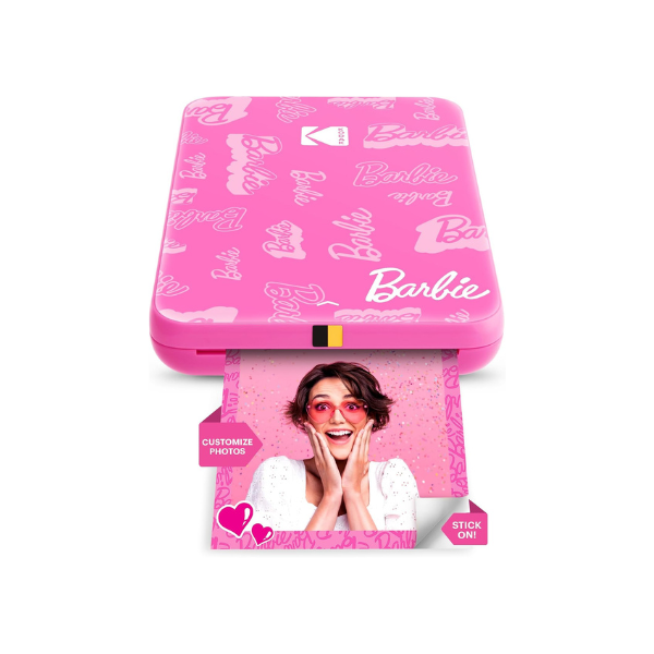 Kodak x Barbie Instant Smartphone Portable Photo Printer, Full Color, Wireless, Zink 2x3” (5.1x7.5 cm) Sticky-Back Photos, Print from iOS & Android Devices with Fun Editing App, Signature Style
