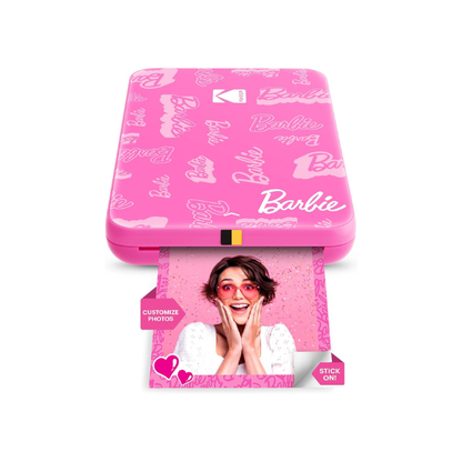 Kodak x Barbie Instant Smartphone Portable Photo Printer, Full Color, Wireless, Zink 2x3” (5.1x7.5 cm) Sticky-Back Photos, Print from iOS & Android Devices with Fun Editing App, Signature Style