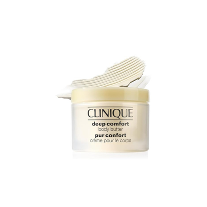 Clinique Deep Comfort Body Butter With Hyaluronic Acid, Shea Butter + Glycerin | Safe for Eczema-Prone Skin, 6.7 Fl Oz
