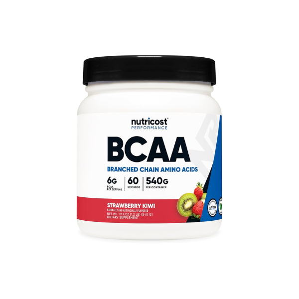 Nutricost BCAA Powder (Strawberry Kiwi) 60 Servings - Optimal 2:1:1 Ratio