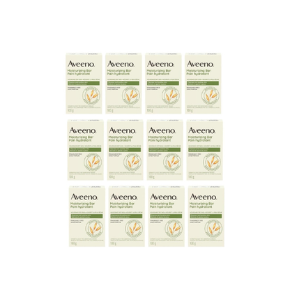 AVEENO Naturals Moisturizing Bar for Dry Skin 3.50 oz (Pack of 12) - Packaging May Vary