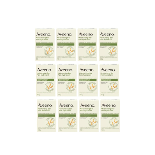 AVEENO Naturals Moisturizing Bar for Dry Skin 3.50 oz (Pack of 12) - Packaging May Vary