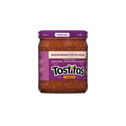 Tostitos Medium Restaurant Style Salsa, No Artificial Colors, No Artificial Flavors, 15.5 oz Jar