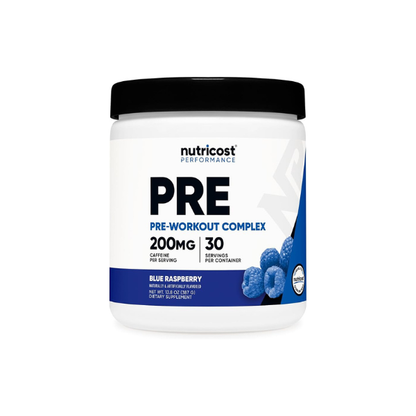 Nutricost Pre-Workout Complex Powder (Blue Raspberry) 30 Servings