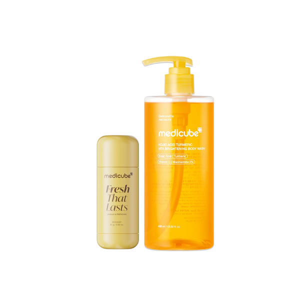 medicube Fresh Body Care Duo - Kojic Acid Body Wash & Vanilla Deodorant