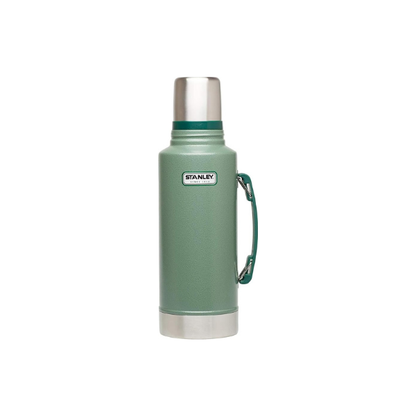 Stanley Heritage Classic Vacuum Bottle with Handle 2.0 qt | Wide Mouth with Leakproof Cup Lid | Keep Drinks Hot Cold for Travel-| Insulated Stainless Steel -| BPA-Free-| Hammertone Green,(Pack of 4)