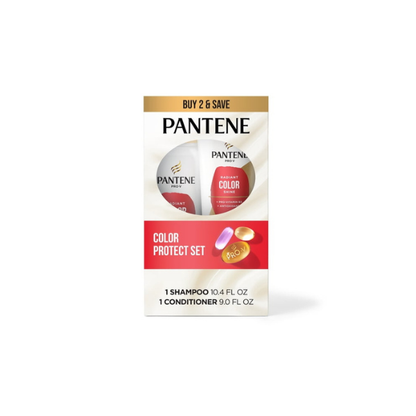 Pantene Pro-V Radiant Color Shine Shampoo and Conditioner Set, 10.4 fl oz + 9.0 fl oz