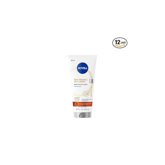 NIVEA Skin Firming & Anti Crepe Body Serum-Lotion with Q10, 6.7 Fl Oz (Pack of 12)