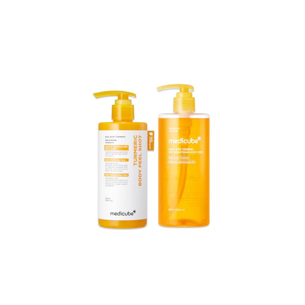 medicube Kojic Brightening Body Care Duo - Body Peel Shot & Body Wash