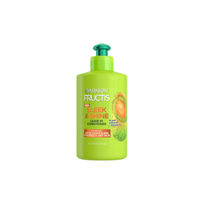 Garnier Fructis Sleek and Shine Leave In Conditioner with Argan Oil, 10.2 fl oz