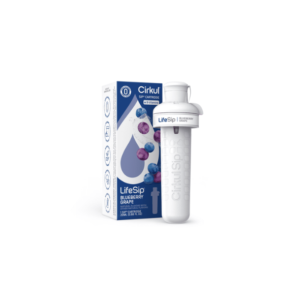 Cirkul LifeSip Blueberry Grape Flavor Cartridge, Drink Mix, 1-Pack