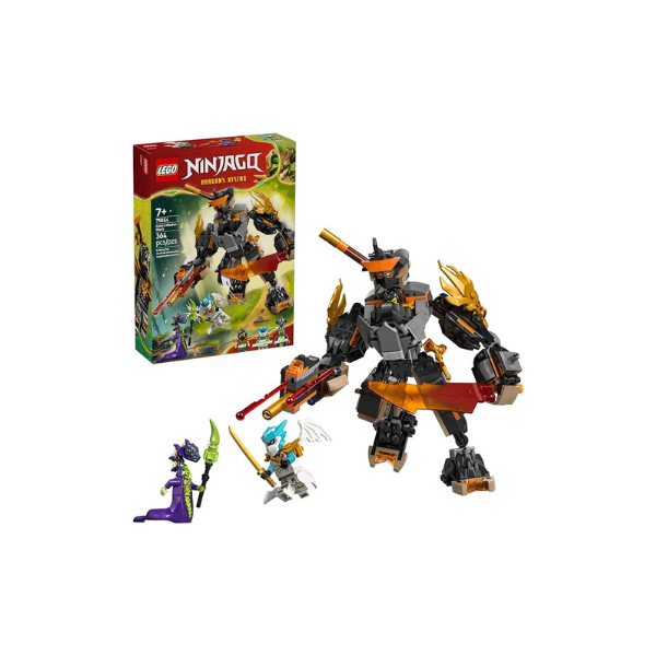 LEGO NINJAGO Cole’s Mission Mech & Dragon Zane Building Toy for Boys, Girls & Kids, Ages 7+ - Poseable Mech W/Cole, Acid Monster, & Zane Minifigures for Pretend Play - Gift Idea for Birthdays - 71854