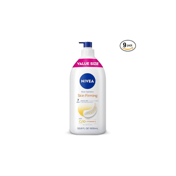 NIVEA Sheer Hydration Skin Firming Body Lotion, 33.8 Fl Oz (Pack of 9)