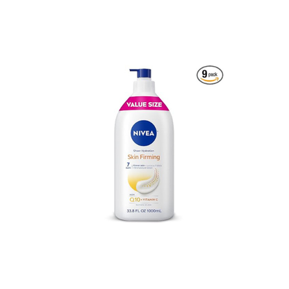 NIVEA Sheer Hydration Skin Firming Body Lotion, 33.8 Fl Oz (Pack of 9)
