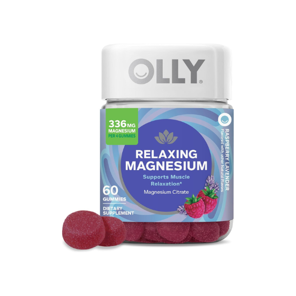 OLLY Relaxing Magnesium Gummies, Supports Muscle Relaxation* - 60 Count