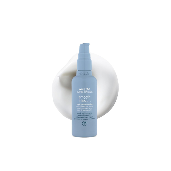 Aveda Smooth Infusion Style-Prep Smoother | Leave-In Anti-Frizz Serum | 72-Hour Frizz Defense & Frizz Control | Heat Protectant | 98% Naturally Derived*