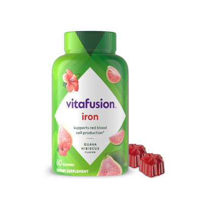 Vitafusion Iron Gummies | 60 Gummies for Adult Women & Men