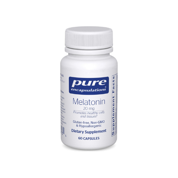 Pure Encapsulations Melatonin 20 mg, 60 Capsules
