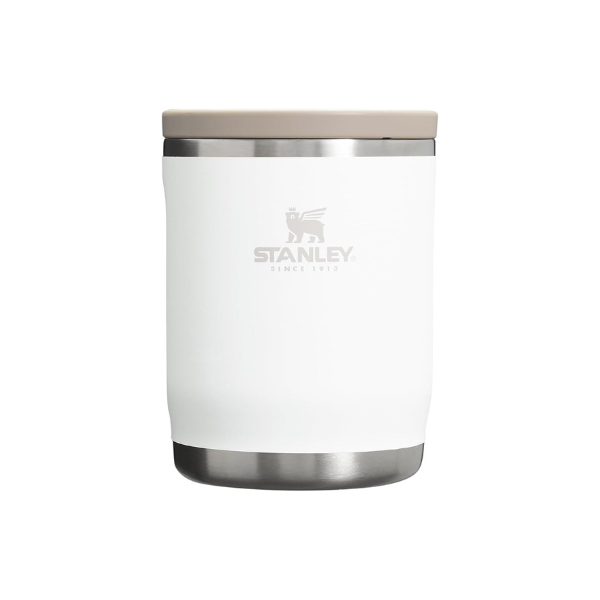 STANLEY Adventure To-Go Food Jar 18 oz | Vacuum Insulated Food Container | Wide Mouth Screw On Lid | Packable for Travel | Stainless Steel with Leakproof Lid | BPA-Free | Frost