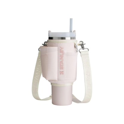 STANLEY All Day Quencher Carry All for 40 oz Tumbler with Handle | Crossbody Bag with Phone Holder Pocket, Card Sleeve & Detachable Strap | Water Bottle Carrier Bag | BPA-Free | Rose Quartz