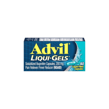 Advil Liqui-Gels Pain Relievers for Headache Relief, Fever Reducer Liquid Filled Capsules, 200 Mg Ibuprofen, 40 Count