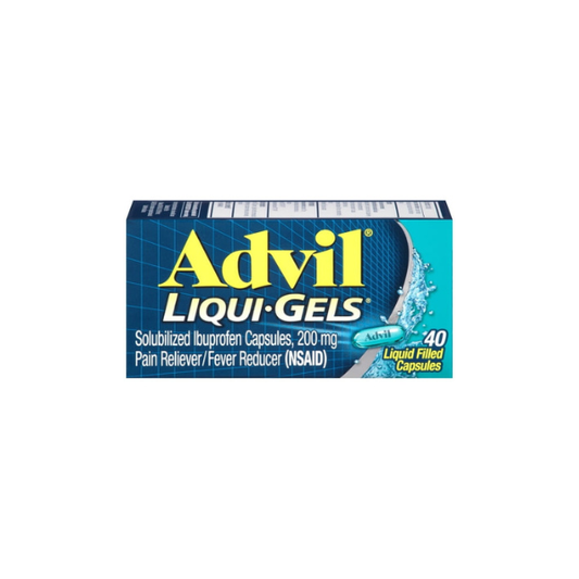 Advil Liqui-Gels Pain Relievers for Headache Relief, Fever Reducer Liquid Filled Capsules, 200 Mg Ibuprofen, 40 Count
