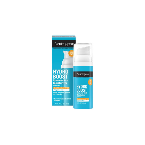 Neutrogena Hydro Boost Hyaluronic Acid SPF 50 Face Moisturizer Lotion, Skin Care, 1.7 oz