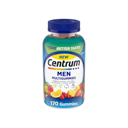 Centrum MultiGummies for Men, Assorted Fruit Flavors, 170 Count