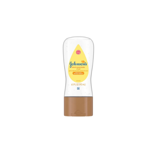 Johnson's Baby Body Moisturizing Oil Gel with Shea & Cocoa Butter, Nourishes, 6.5 fl oz