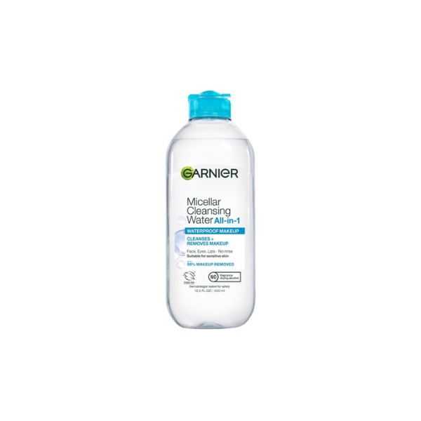 Garnier SkinActive Micellar Cleansing Water All in 1 Waterproof Makeup Remover, Face Cleanser, 13.5 fl oz