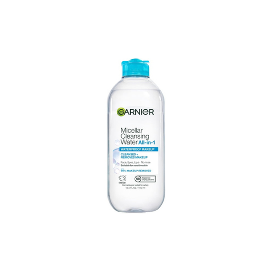 Garnier SkinActive Micellar Cleansing Water All in 1 Waterproof Makeup Remover, Face Cleanser, 13.5 fl oz