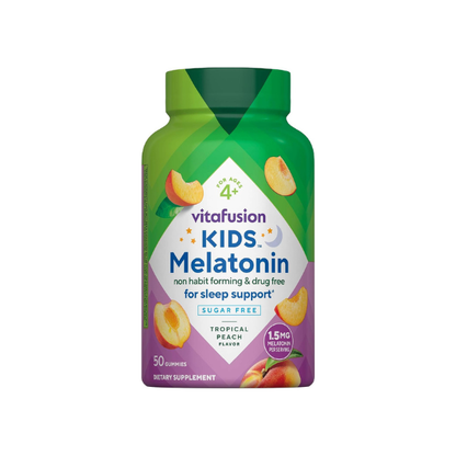 Vitafusion Kids Melatonin Gummy | Sugar Free | 1.5 mg | 50 Gummies