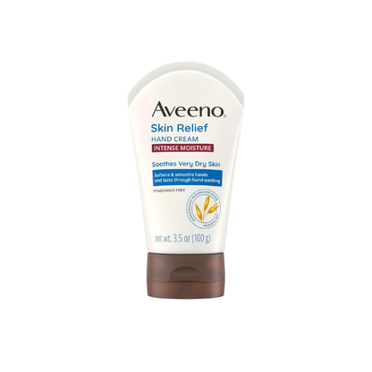Aveeno Skin Relief Intense Moisture Hand Cream, Fragrance-Free, 3.5 oz