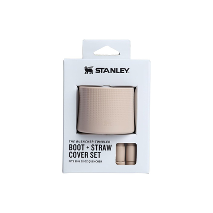 Stanley Quencher Boot and Straw Cover Cap | Anti-Slip Silicone Protector for Tumbler with Handle | Accessory Set for Stainless Steel Drinking Cup | BPA-Free