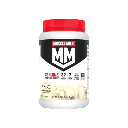 Muscle Milk Genuine 32g Whey Protein Powder, Vanilla Cream, 2.47 lbs.