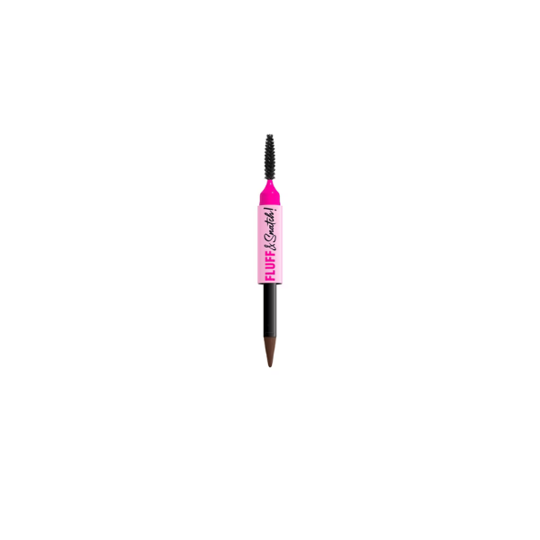 NYX Professional Makeup Fluff & Snatch Eyebrow Pencil, Eyebrow Powder Pen, Brunette, 0.04 oz