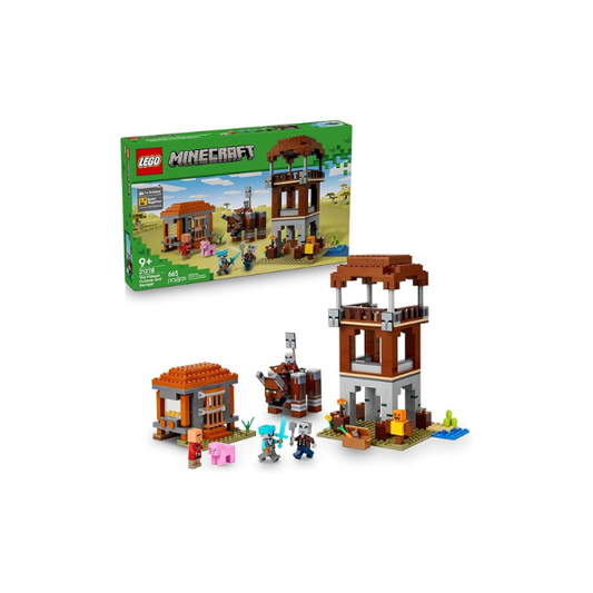 LEGO Minecraft The Pillager Outpost and Ravager Building Toy - Video Game Building Blocks for Kids, Boys & Girls, Ages 9+ - Includes Space Sentinel & 3 Minifigures - Gift Idea for Gamers - 21278
