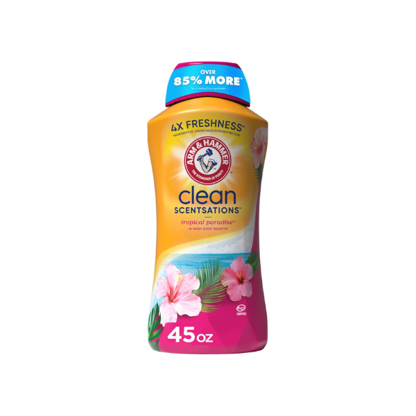ARM & HAMMER Clean Scentsations Laundry Scent Booster, Tropical, 45 Oz