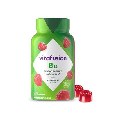 Vitafusion Vitamin B12 1000 mcg | 140 Gummies | Yummy Raspberry Flavor