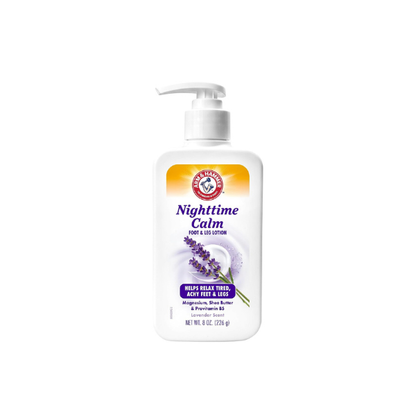 Arm & Hammer Nighttime Calm Foot & Leg Lotion, Lavender, 8 oz