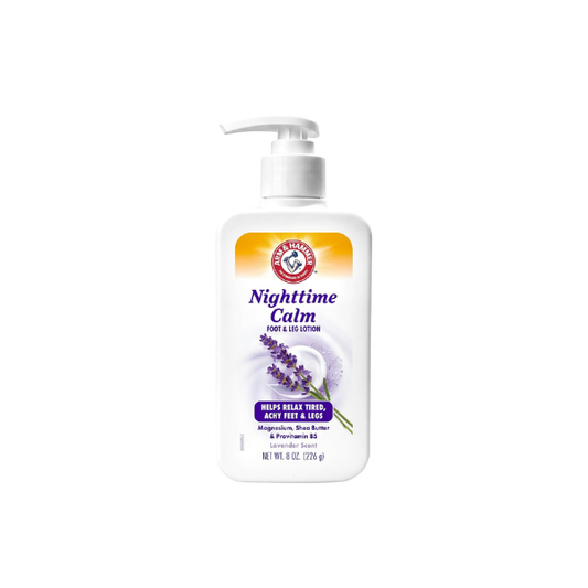 Arm & Hammer Nighttime Calm Foot & Leg Lotion, Lavender, 8 oz
