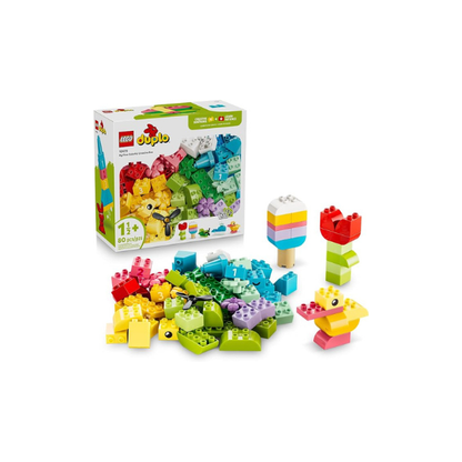 LEGO DUPLO Classic Colorful Creative Box 10479 | Building Toys for Toddlers, Ages 1.5+, Sturdy Build for Pretend Play, Develops Fine Motor Skills, 80 pieces, Gift Idea