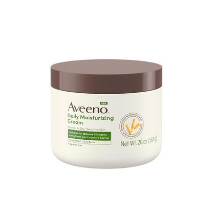 Aveeno Daily Moisturizing Cream for Normal, Dry, Sensitive Skin, 20 Oz
