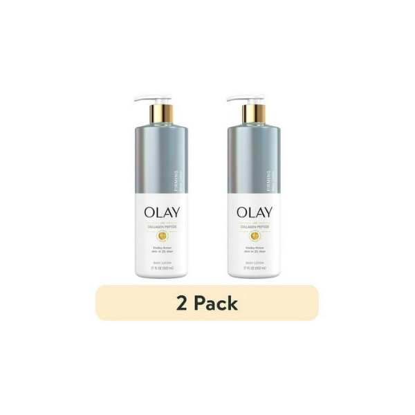 (2 pack) Olay Firming Body Lotion, Hydrating with Collagen, 17 fl oz
