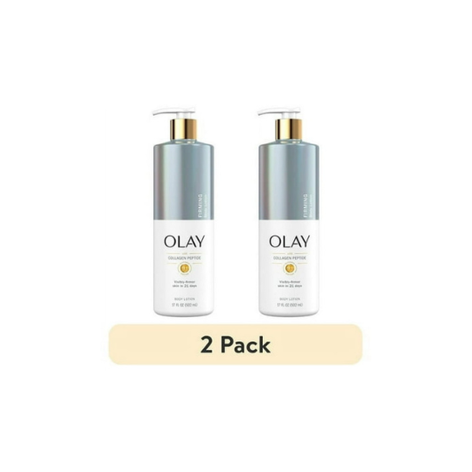(2 pack) Olay Firming Body Lotion, Hydrating with Collagen, 17 fl oz